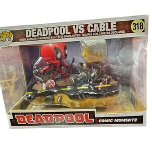 Funko Pop Marvel Deadpool Comic Moments Deadpool vs Cable 318 Vinyl Figure Set